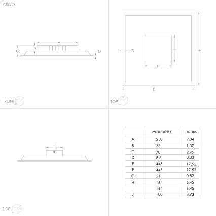 Eglo - LED loftlampe LED/28W/230V