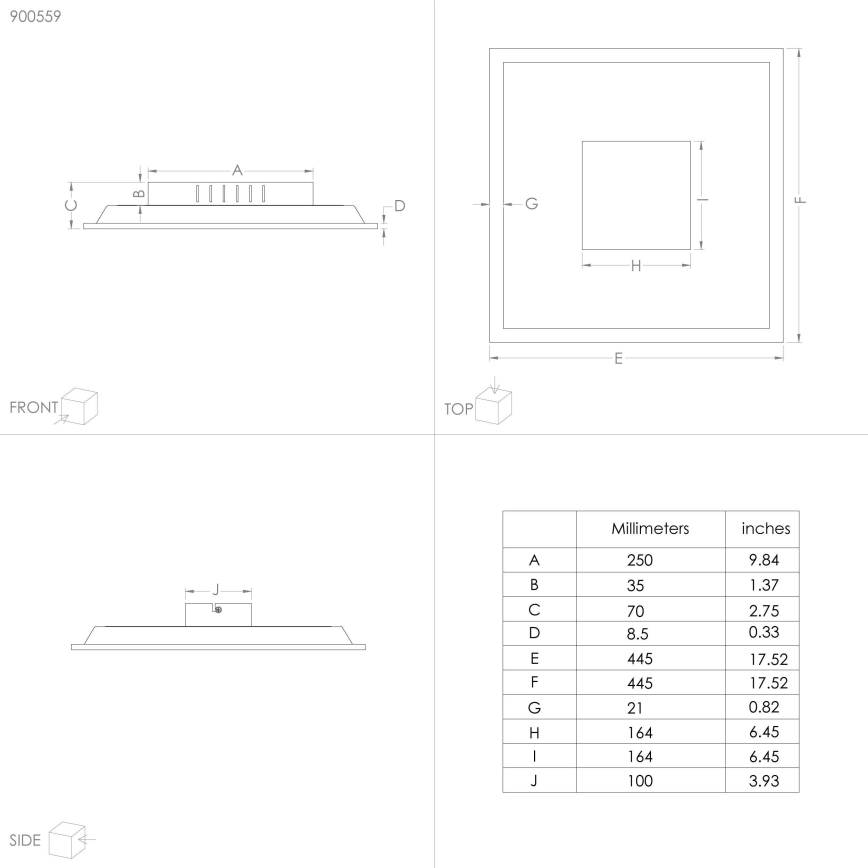 Eglo - LED loftlampe LED/28W/230V