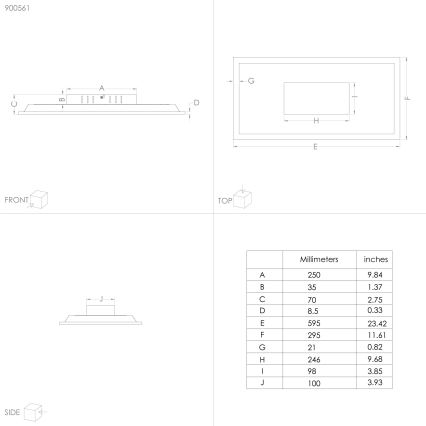 Eglo - LED loftlampe LED/26W/230V
