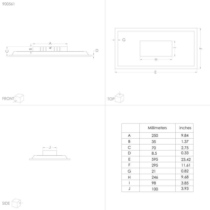 Eglo - LED loftlampe LED/26W/230V