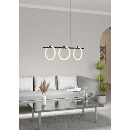 Eglo - LED loftlampe med wire 3xLED/9W/230V