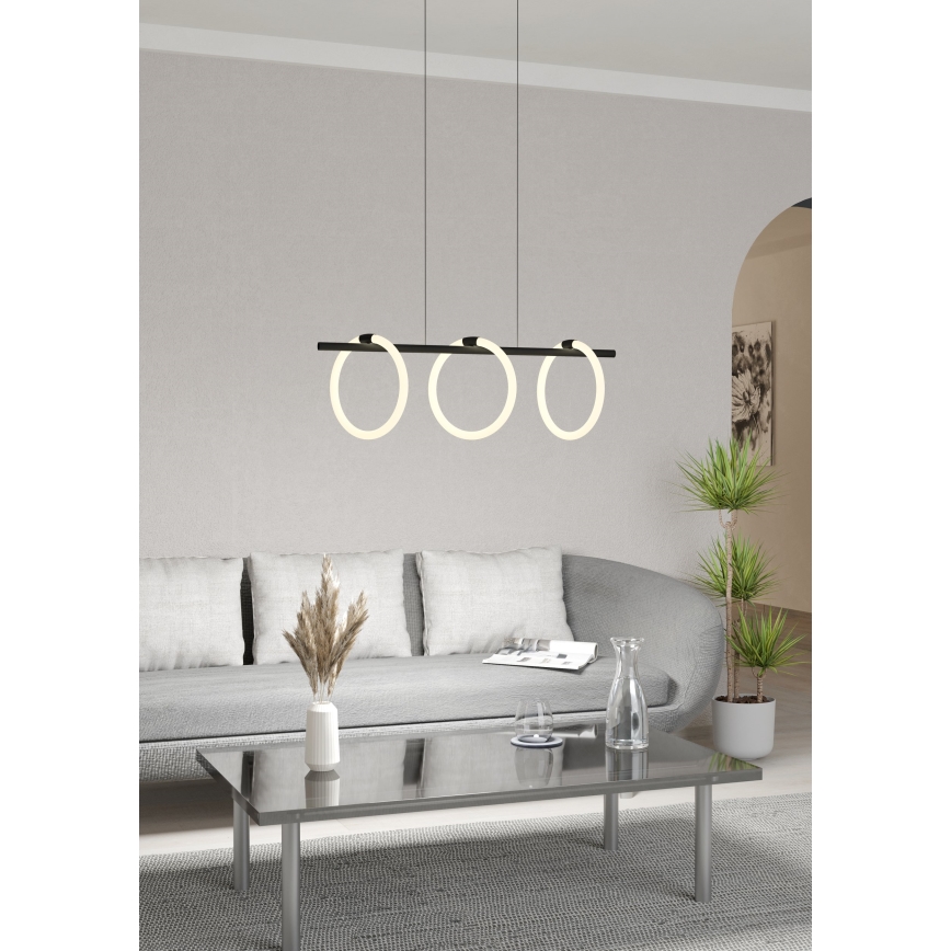 Eglo - LED loftlampe med wire 3xLED/9W/230V