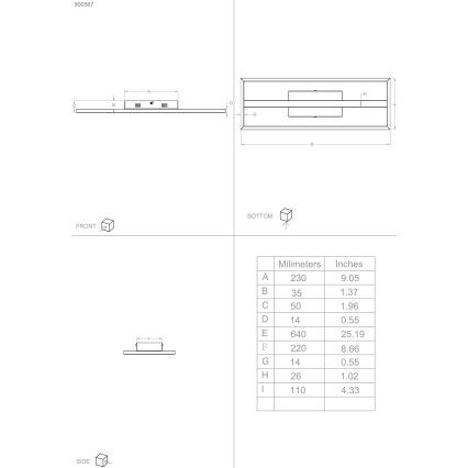 Eglo - LED loftlampe dæmpbar RGBW-farver LED/21W/230V
