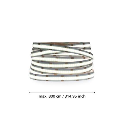 Eglo - Dæmpbar COB LED-strip 8m 52,8W/24/230V 2700-6500K + fjernbetjening