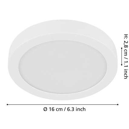 Eglo - LED loftlampe dæmpbar LED/11W/230V hvid