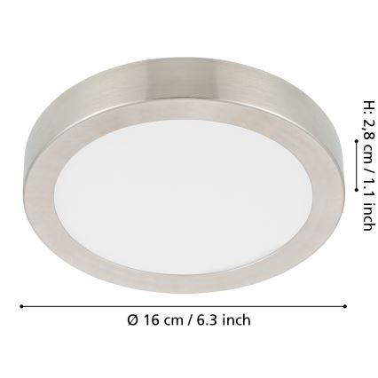 Eglo - LED loftlampe dæmpbar LED/11W/230V mat krom