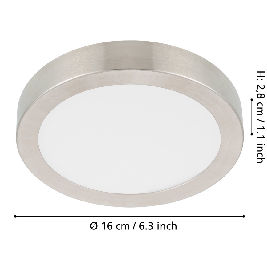 Eglo - LED loftlampe dæmpbar LED/11W/230V mat krom