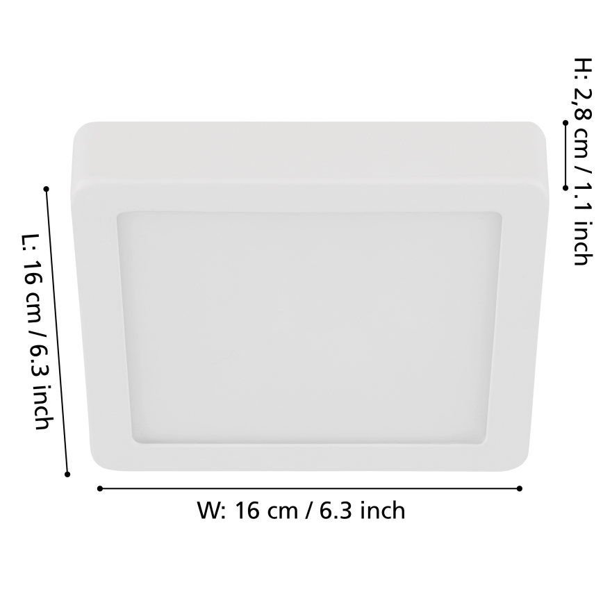 Eglo - LED loftlampe dæmpbar LED/11W/230V hvid