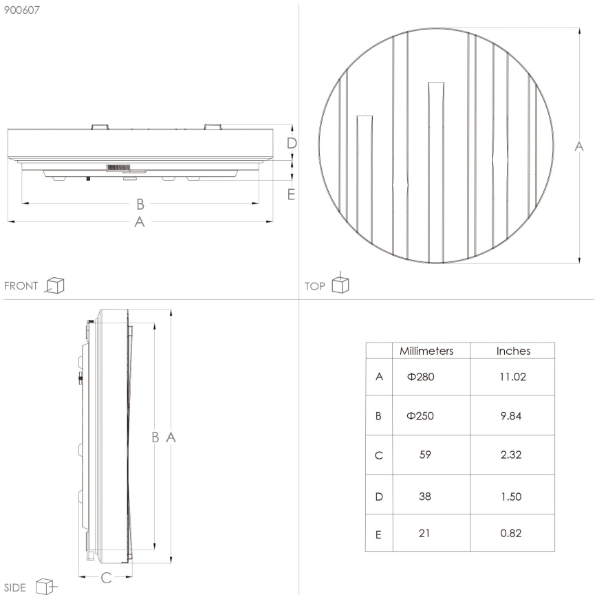 Eglo - LED loftlampe LED/10W/230V diameter 28 cm