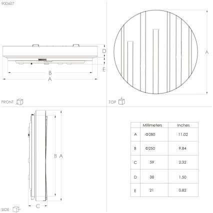Eglo - LED loftlampe LED/10W/230V Ø 28 cm