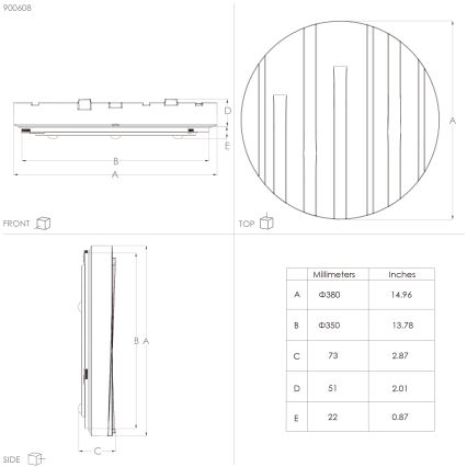 Eglo - LED loftlampe LED/19,5W/230V diameter 38 cm