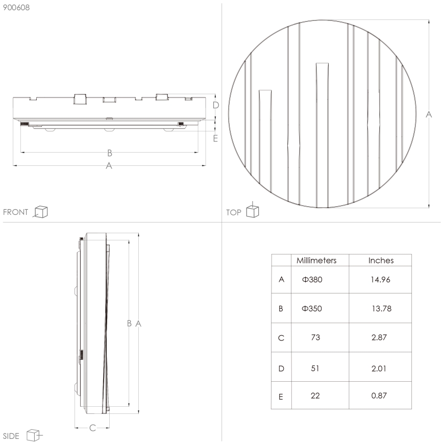 Eglo - LED loftlampe LED/19,5W/230V diameter 38 cm
