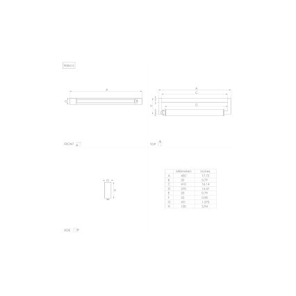 Eglo - LED badeværelses spejlbelysning LED/8,9W/230V IP44