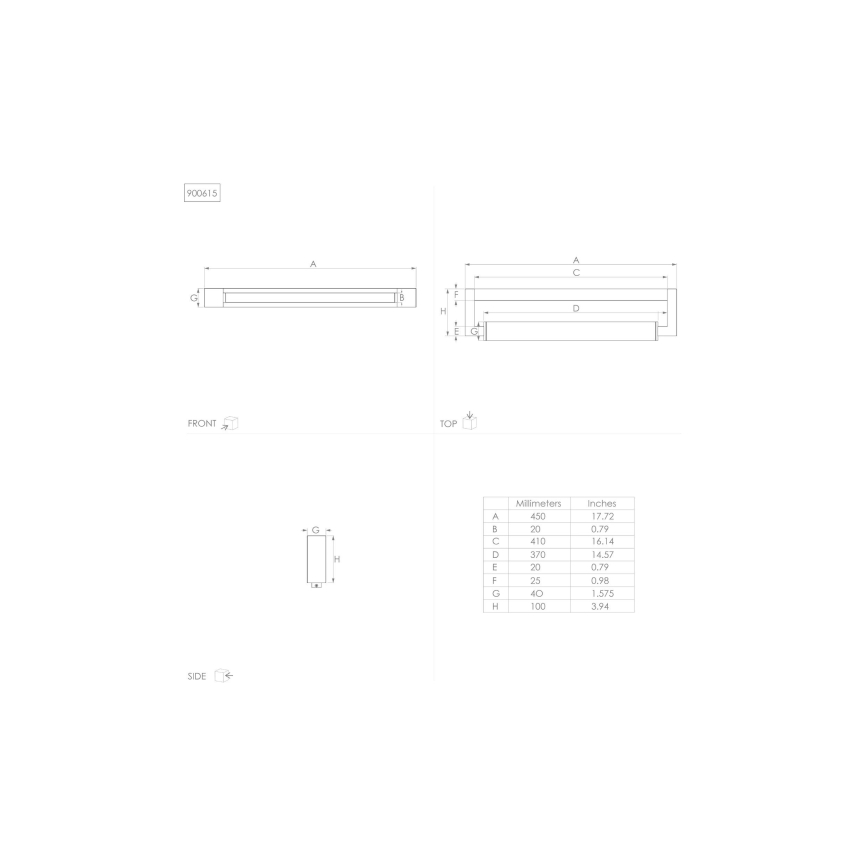 Eglo - LED badeværelses spejlbelysning LED/8,9W/230V IP44
