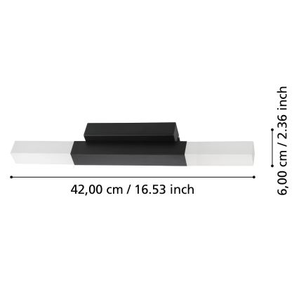 Eglo - LED væglampe til badeværelse 2xLED/5,5W/230V IP44