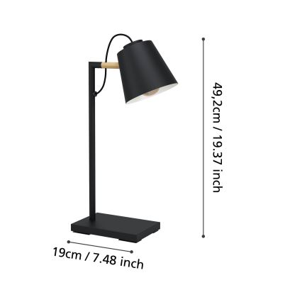 Eglo 900626 - Dæmpbar LED-lampe med trådløs opladning LACEY LED/5,5W/230V
