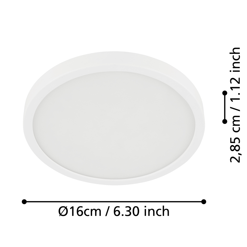 Eglo - LED loftlampe til badeværelse LED/11W/230V IP44 hvid