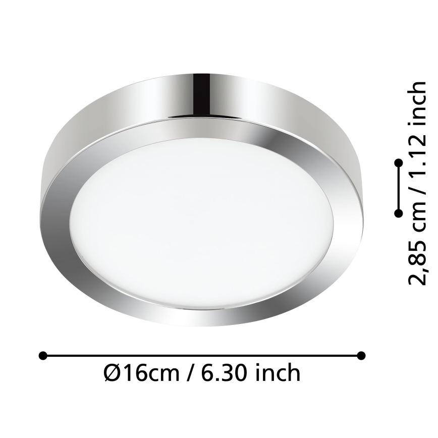 Eglo - LED loftlampe til badeværelse LED/11W/230V IP44 skinnende krom