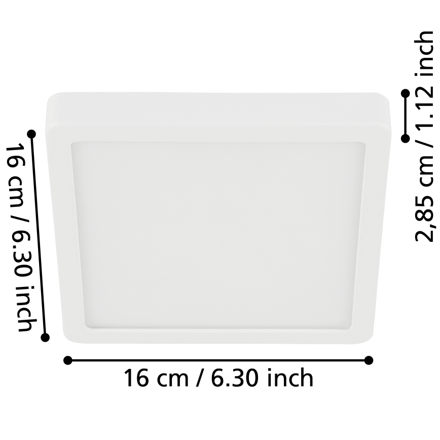 Eglo - LED loftlampe til badeværelse LED/11W/230V IP44 hvid