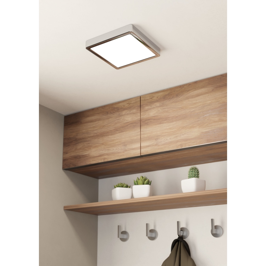 Eglo - LED loftlampe til badeværelse LED/17W/230V IP44 skinnende krom