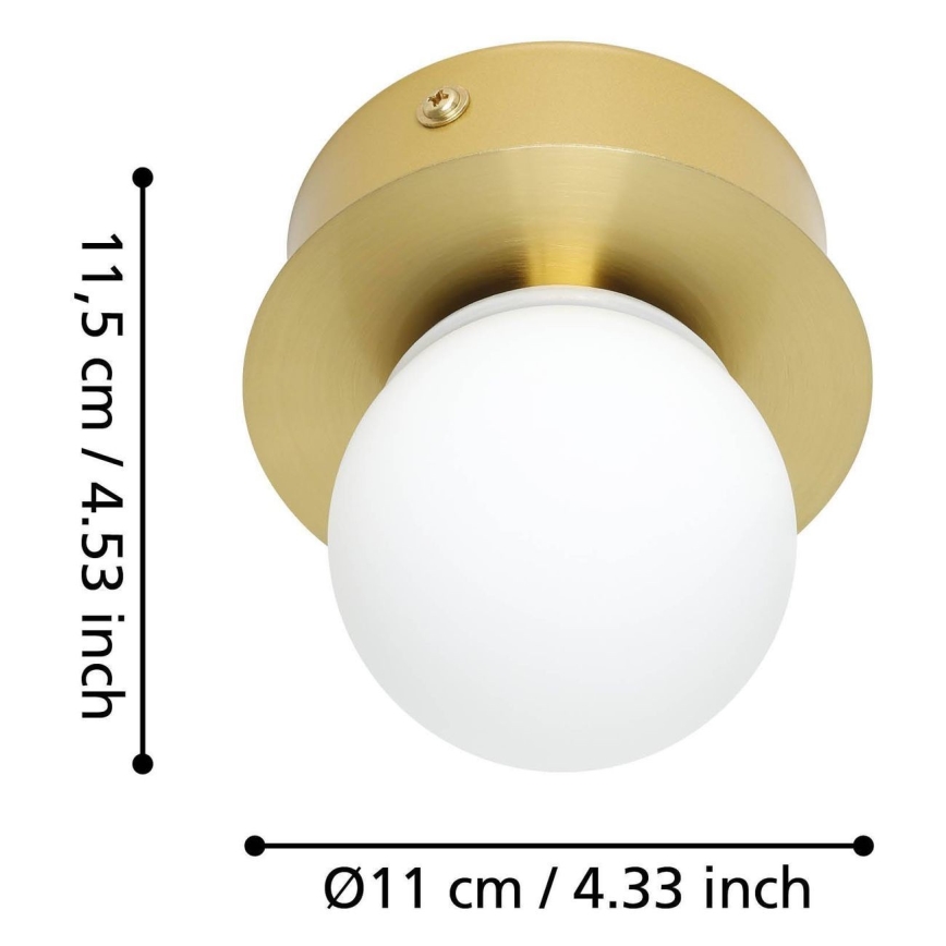Eglo - LED loftlampe til badeværelse LED/3,3W/230V IP44 guldfarvet