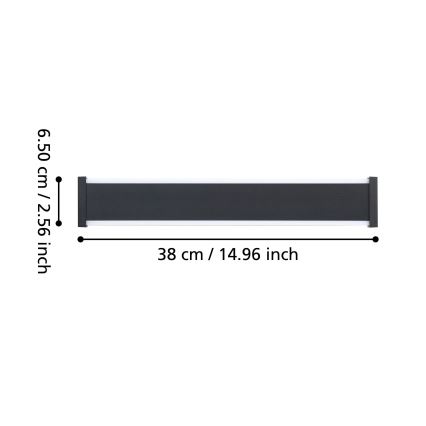 Eglo - Udendørs LED væglampe 2xLED/3,7W/230V 3000K IP55
