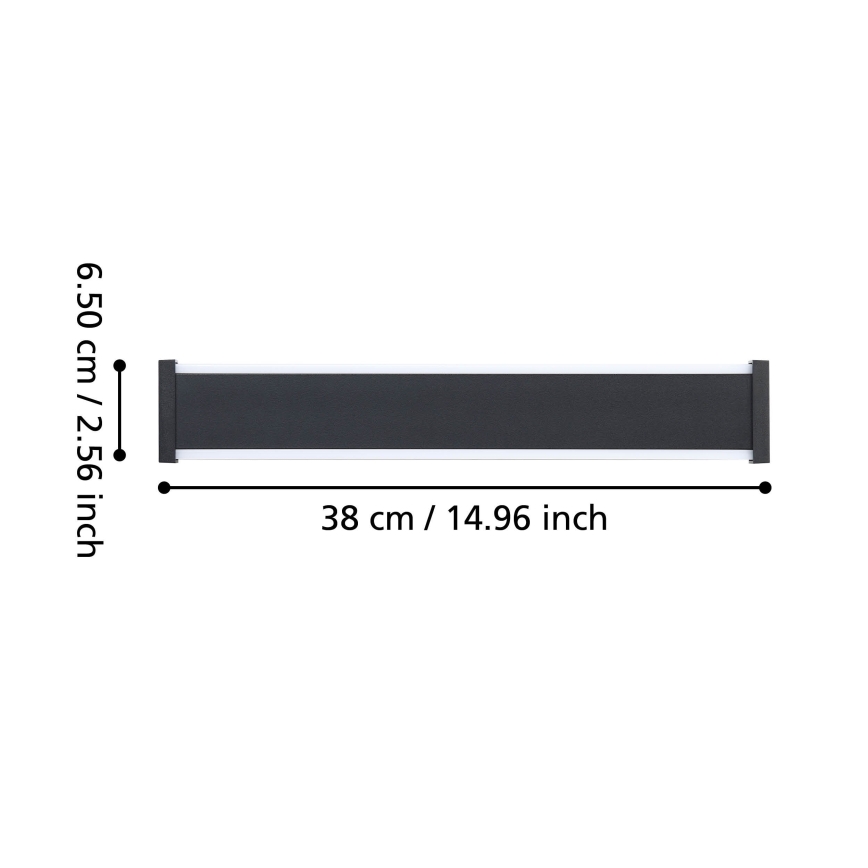 Eglo - Udendørs LED væglampe 2xLED/3,7W/230V 3000K IP55