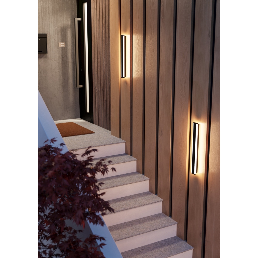 Eglo - Udendørs LED væglampe 2xLED/7W/230V 3000K IP55 sort