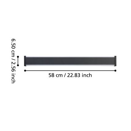 Eglo - Udendørs LED væglampe 2xLED/7W/230V 3000K IP55 sort