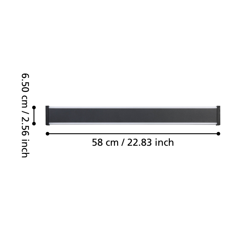 Eglo - Udendørs LED væglampe 2xLED/7W/230V 3000K IP55 sort