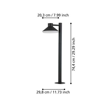 Eglo - LED udendørslampe 1xGU10/4,6W/230V IP44