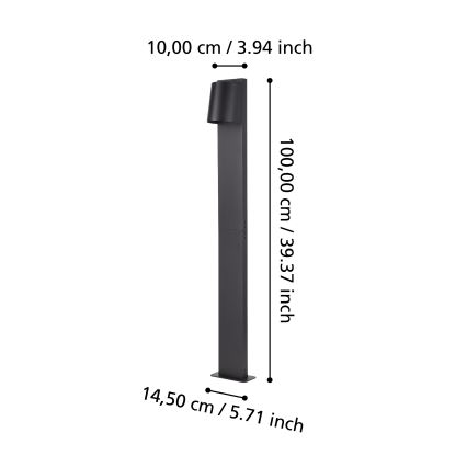 Eglo - LED udendørslampe 1xGU10/4,6W/230V IP54