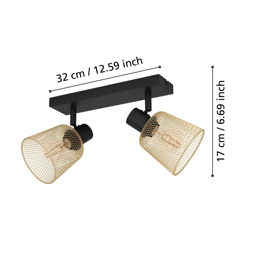 Eglo - Spotlampe 2xE27/40W/230V