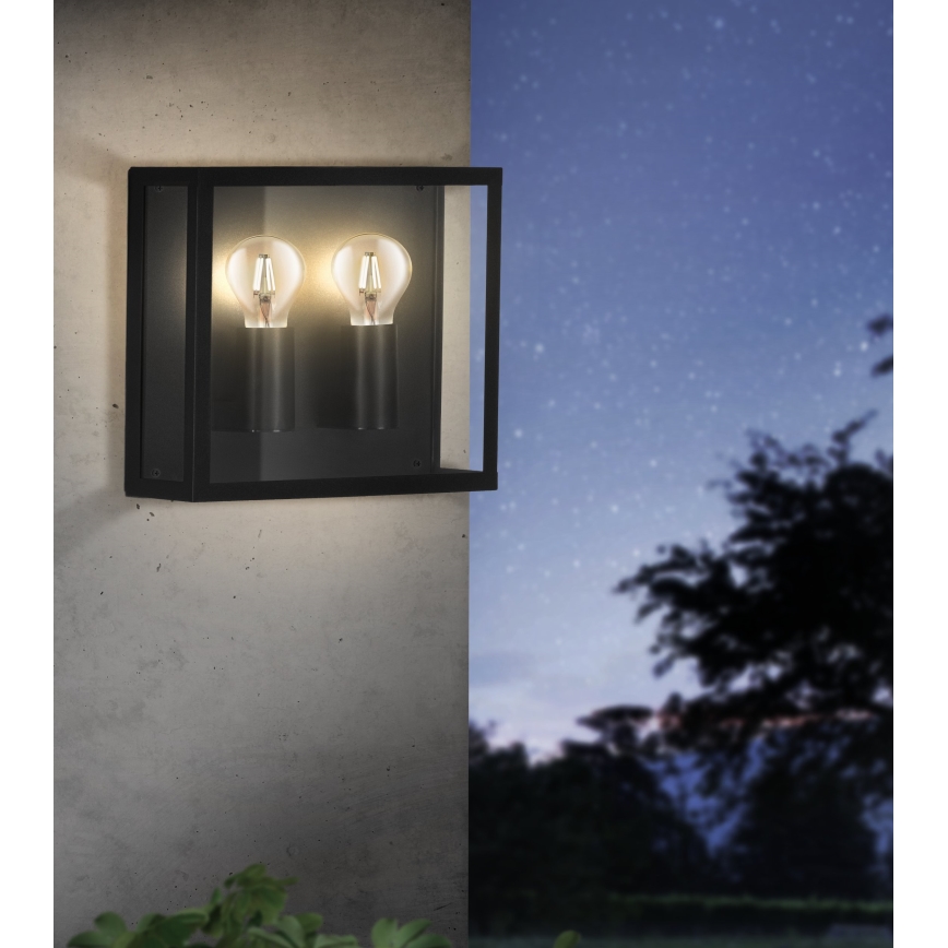 Eglo - Udendørs væglampe 2xE27/40W/230V IP44