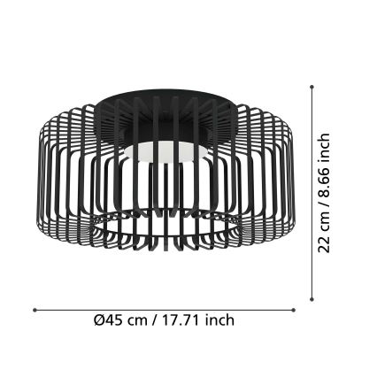 Eglo - LED loftlampe m. RGBW-farver dæmpbar LED/22W/230V 2700-6500K