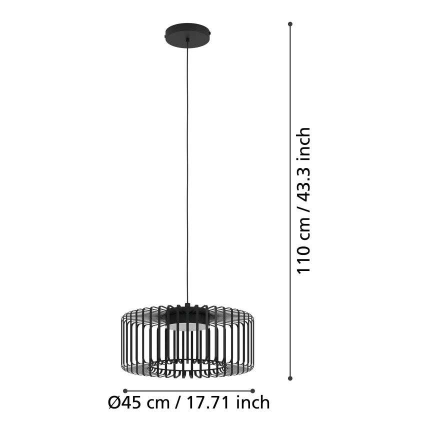 Eglo - LED pendel m. RGBW-farver dæmpbar LED/22W/230V 2700-6500K