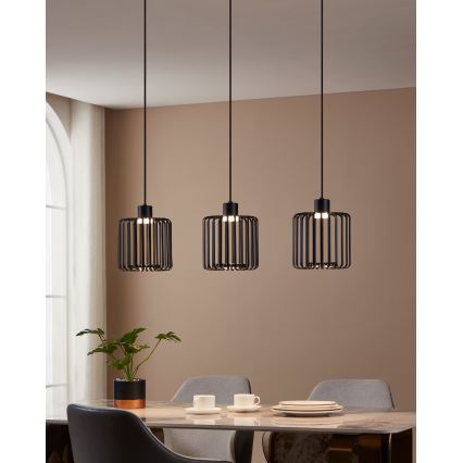 Eglo - LED pendel m. RGBW-farver dæmpbar 3xLED/3,7W/230V 2700-6500K