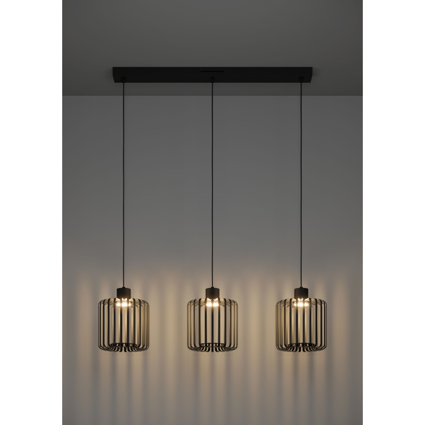 Eglo - LED pendel m. RGBW-farver dæmpbar 3xLED/3,7W/230V 2700-6500K