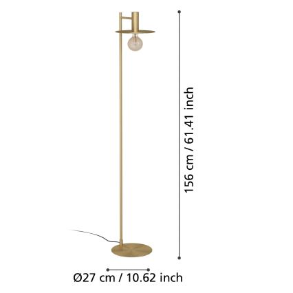 Eglo - Gulvlampe 1xE27/40W/230V