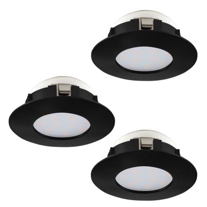 Eglo - SÆT 3x LED indbygningslampe til badeværelse PINEDA LED/4,9W/230V IP44