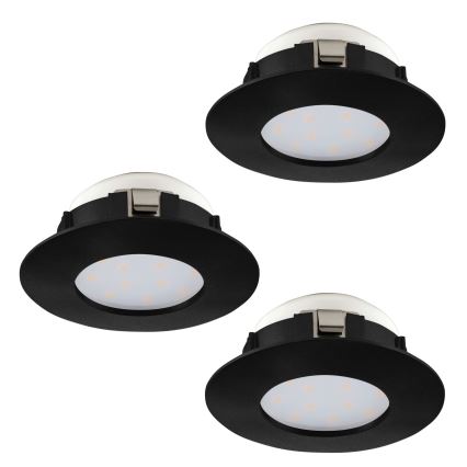 Eglo - ÆT 3x LED indbygningslampe til badeværelse PINEDA LED/4,9W/230V IP44