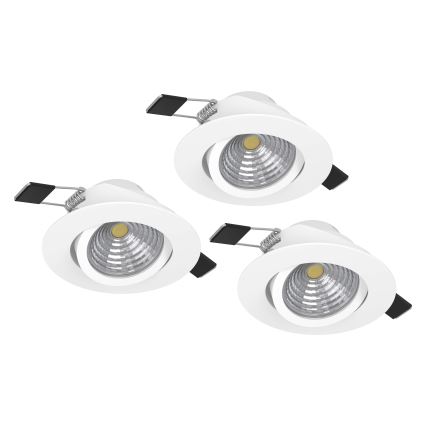 Eglo - 3x LED lampe dæmpbar 3xLED/6W/230V hvid