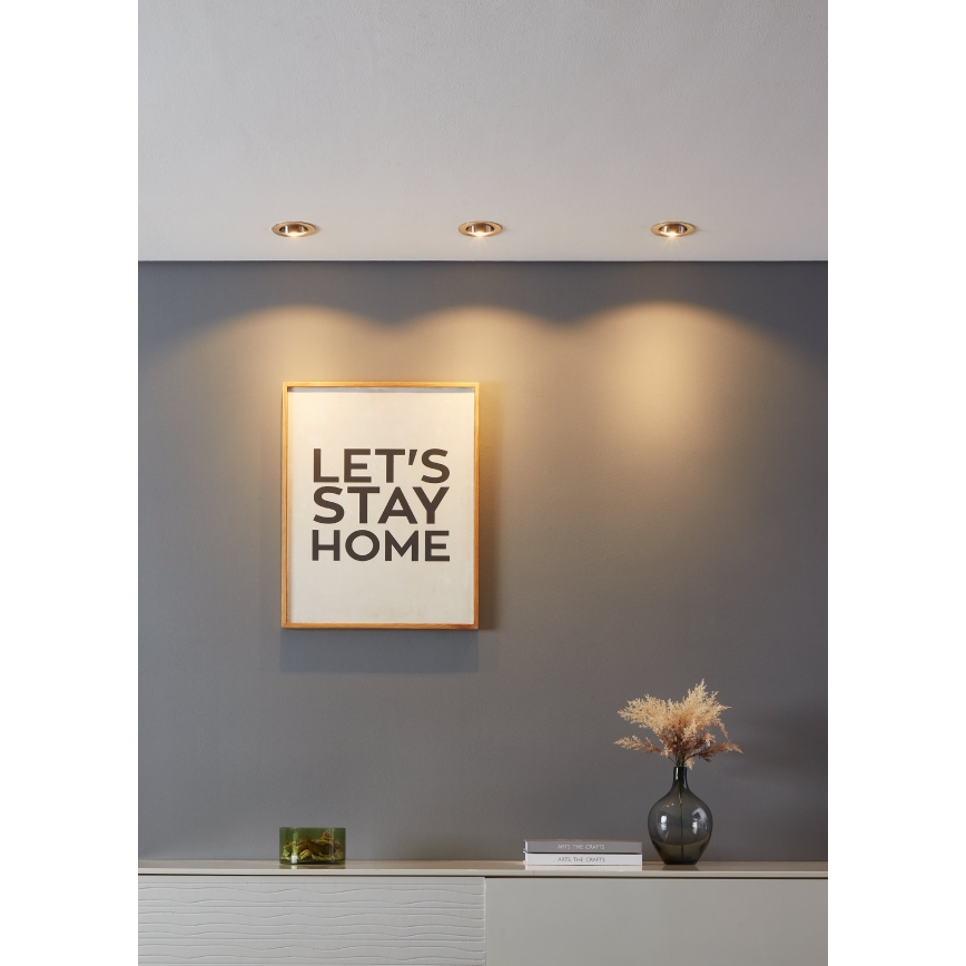 Eglo - SÆT 3xLED Lampe dæmpbar 3xLED/6W/230V mat krom