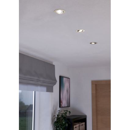 Eglo - SÆT 3xLED Lampe dæmpbar 3xLED/6W/230V mat krom