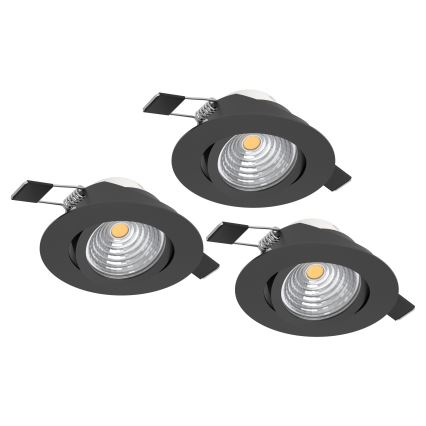 Eglo - SÆT 3x LED indbygningslampe dæmpbar SALICETO LED/6W/230V