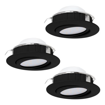 Eglo - SÆT 3x LED indbygningslampe dæmpbar PINEDA LED/5,5W/230V