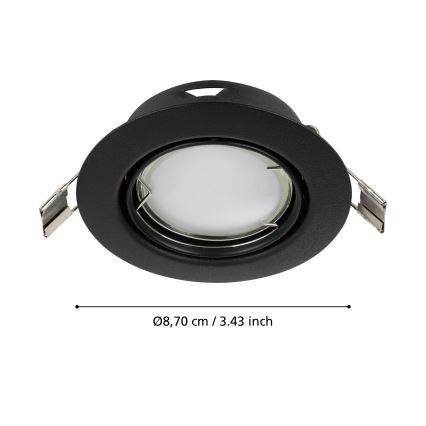 Eglo - SÆT 3x LED indbygningslampe PENETO 1xGU10/4,6W/230V