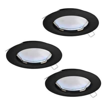 Eglo - SÆT 3x LED indbygningslampe PENETO 1xGU10/2,8W/230V