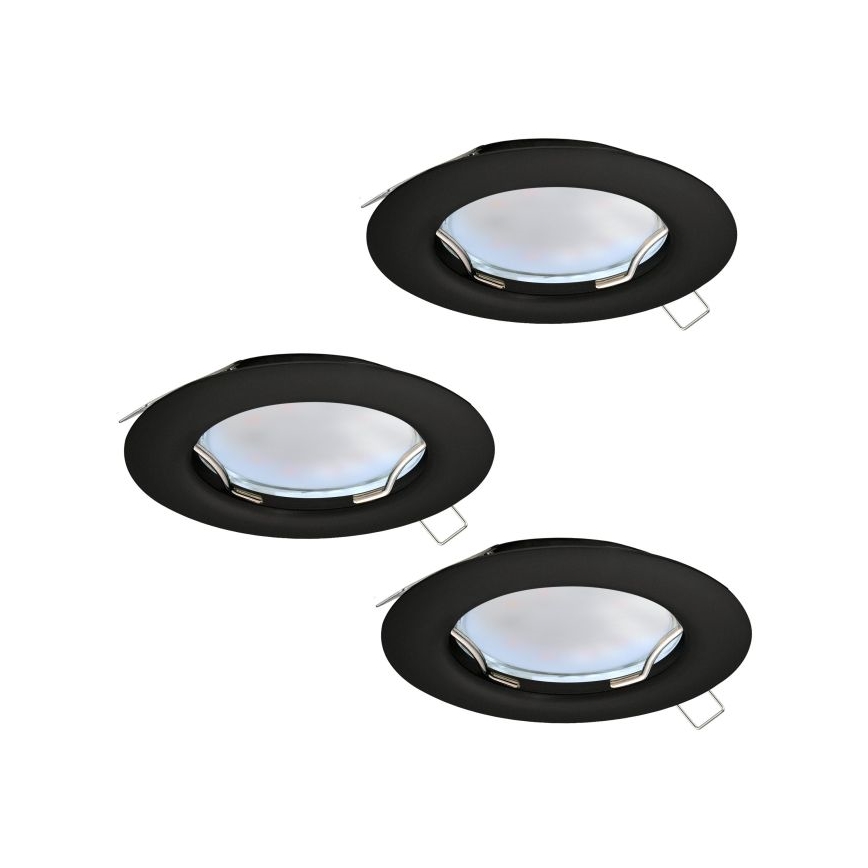 Eglo - SÆT 3x LED indbygningslampe PENETO 1xGU10/2,8W/230V