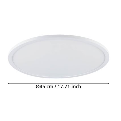 Eglo - LED loftlampe dæmpbar LED/33,5W/230V diameter 45 cm hvid